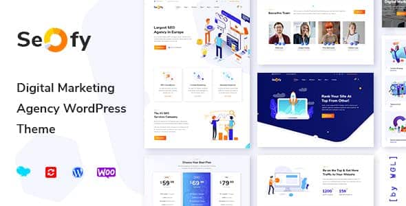 Seofy - Digital and marketing wordpress theme. In the digital-first business environment of today, agencies and professionals must have a feature-rich, strong and conversion-driven website to portray their services. Seofy is one of the most reliable WordPress themes created specifically for SEO specialists, digital marketing agencies, B2B service providers, and online marketing professionals who want to showcase their services with clarity, modern design, and advanced functionality. Seofy - Digital & Marketing WordPress Theme offers you clean layouts, professional structure, and ready-made templates to build a high-performing business site with no knowledge of the coding language. Whether your agency focuses on SEO, PPC, SEM, SMM, content marketing, or B2B lead generation, Seofy is designed to present your services in a way that not only looks professional but also drives measurable results. Why Choose Seofy Theme for Your Business? The Seofy theme is an all-digital marketing tool. It is agency friendly and has all the features you need to grow. From showcasing your team members and services to building attractive portfolio case studies, Seofy empowers you to scale your agency's online presence. The main reasons why companies and agencies use Seofy WordPress: Sophisticated, business-level design, agency-for-seo, and agency-for-digital. A selection of 5 pre-made home page designs to fit various agency requirements. 10 or more portfolio layouts to present projects, case studies and results. 15+ examples of blog designs to enhance content marketing plans. WooCommerce connection with selling services, audits, or online selling digital products. Support of newsletter subscriptions as a means to create an email list and enhance client interaction. Blazing fast speed maximized user-friendliness and optimization. Completely responsive and cross-browser compatible, so that your site will look flawless. WPML and RTL-enabled, it is simple to venture in the international markets. Seofy is not just a theme but a business tool to make you win customers, show your professional skills, and build your agency brand. Ready-Made Quick Start Homepages. The Seofy theme is also equipped with five home page designs that can appeal to a variety of digital niches. Seofy has ready-made solutions whether you desire a bold landing page to advertise a listing of SEO solutions available, or a portfolio based layout to display your outcomes, or a modern corporate vibe with your B2B buyers. Each and every homepage will be conversion-centered, meaning you will be able to generate leads and inquiries immediately on the first day. Demo can be imported with a single click-you can be up and running in minutes with a customized site. feature your team, services and partners. Clients are interested in knowing with whom they are dealing. Seofy will also provide specific team member layouts where you can emphasize team member profiles, roles, and accomplishments. Custom services pages also have the option to outline all you offer, whether it is onsite SEO, technical SEO audits, penalty recovery, PPC campaigns, social media marketing, or copywriting services. In addition, you can also feature client logos, testimonials and case studies on client showcase pages, which creates credibility and trust. Stunning Portfolio Layouts Seofy has 10+ portfolio layouts, which is one of its largest strengths. These designs will be custom-made to fit the needs of agencies that would like to showcase outcomes and to illustrate ROI-based marketing campaigns. With portfolios, you can: Publicize post-and-before analytics SEO cases. Present the results of the PPC campaign in both images and figures. Current SMM campaigns or publish data and visuals. Point out B2B customer successes with quantifiable outcomes. By providing evidence of what you do, you are drawing larger numbers of prospective customers and establishing greater authority in your specialty. How to Increase Content Marketing By Using Blog Layouts. Blogging plays a vital role in SEO and customer acquisition and Seofy knows it. That is why it includes 15+ blog layouts and allows you to be flexible in the way you display content. Choose which style best fits your content strategy, whether from the traditional blog posts or the new magazine-esque layouts. Each blog design comes with the newsletter subscription ability, which lets you draw leads and drive more organic traffic. E-commerce using WooCommerce Integration. Seofy WordPress theme is also completely compatible with WooCommerce, meaning that you can sell SEO audits, consultations, templates, or even physical products right on your website. Whether you want to: Charge for monthly SEO services, Sell online products such as keyword research templates, or Provide online books and training, Seofy provides you with an e-commerce system. Sale online becomes professional and easy with WooCommerce layouts (fullwidth and sidebar modes and product specific layouts). Quick, fast and search engine friendly. Performance plays an essential role in the search engine ranking and the user experience. Seofy theme is created to be fast loading, with passing Core Web Vitals, as well as offering a smooth browsing experience. It is completely responsive and makes your site look sharp on desktops, tablets, and mobile devices alike. It is also cross-browsing (chrome, firefox, safari, edge, etc.), so you do not miss potential clients because of technical mistakes. In the case of agencies catering to international markets, Seofy is both rtl-compliant and WPML-compliant to allow multilingual websites and international coverage. Exceptional Style and movement. Seofy is full of gorgeous animations and other engaging design features that contribute positively to user experience. You can have your exact brand-style layouts with long row animations, schedule short codes, and a user-friendly header builder. Additionally, you can make almost everything in your site without breaking any code with more than 30 modules and settings. Easy installation and seamless development. When you open your agency webpage with Seofy, it is trouble free. The theme supports: Quickly set up one-click demo. Comprehensive instructions with step by step directions. Good customer support always available to assist in troubleshooting. Safe customizations. A full functioning agency site can be up and running in hours. Consistency and lasting dependability. Since the time of the first release, Seofy has been improved and updated with new features and bug fixes. The theme is now developing with the WordPress ecosystem since version 1.0 to the current version 1.6.11 update. This will keep your site secure, compatible and high performing with the new web technologies emerging. Application cases of Seofy. SEO Agencies - demonstrate audit, technical search engine optimization, and ranking. Agencies Digital Marketing - Current SEM, SMM and content marketing. B2B Companies - Design business sales oriented landing pages. Freelancers and Consultants - Participate in portfolio and blog building as part of personal branding. Training Courses - Sales SEO and marketing courses online through WooCommerce. Seofy will suit your digital niche, no matter what that niche is. WPcrates - Get Seofy and More Seofy - Digital & Marketing WordPress Theme is available at WPcrates alongside thousands of others GPL and original license WordPress themes and plug-in at prices that cannot be beaten. Need product free download or product download, then you definitely need to be at WPcrates to have safe reliable and updated tools without the risks of unverified sources. Our membership packages provide you with low-cost solutions to access high-quality themes, mighty plugins, and professional digital tools to create, customize, and expand your business websites with ease. Final Thoughts The best theme is seofy WordPress, it is perfect when you need to promote your company and when one is a digital marketer or an SEO agency. It offers all that you need to create a professional agency webpage with pre-made templates, portfolio layouts, blog designs, WooCommerce connectivity, blistering performance, and simple customization. You might be wanting to feature services, talk about client success stories, sell digital products or expand by using content marketing, Seofy is the platform you need to do that and more. And most importantly, you do not have to create it yourself, Seofy is simple to install, customize and has a number of features that were built with digital businesses in mind. WPcrates - Reliable Source. We are offering thousands of original license and GPL WordPress plugins and themes at prices you will not find anywhere on the internet. You can download Seofy free through subscribing to any one of our membership packages available on WPcrates where you get access to the high quality reliable tools to use in your website. Beyond robust plugins, advanced themes and digital solutions, you can create, tweak and grow your site in one place.